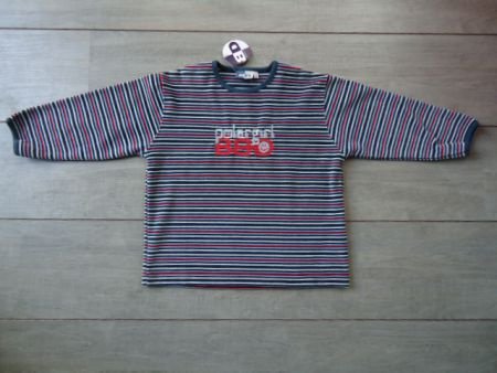 B&D NIEUW Velours streep sweater maat 98 - 3