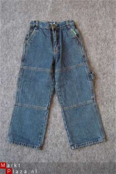 Nieuwe Stoere Basic Worker JEANS maat 122 - 1