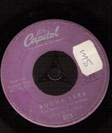 Louis Prima - Oh Marie  Buona Sera - Capitol  HF 128   Vinyl single 45 toeren