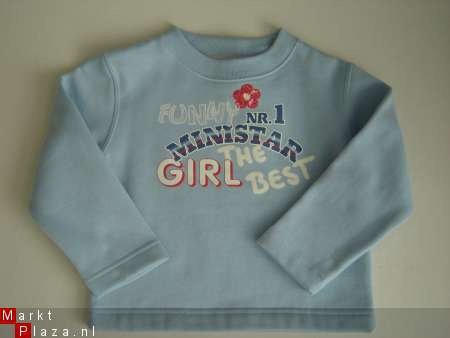 Nieuwe Sweater Girl the Best print maat 140 - 1