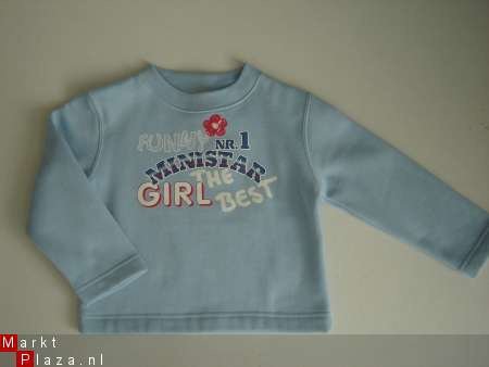 Nieuwe Sweater Girl the Best print maat 116 - 2