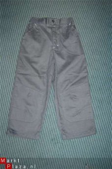 Stoere B & D Twill broek groen/grijs maat 92