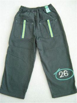 Stoere B & D Twill broek groen/grijs maat 92 - 5