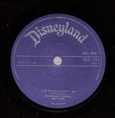 Disneyland -Walt Disney's Verhaal Van Pinocchio -Piet Ekel & Bert van Dongen- Vinyl EP