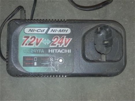 Acculader hitachi uc24yfa 7,2 t/m 24 volt - 1