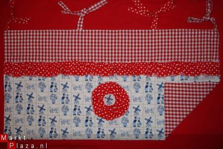 Boxkleed Holland rood wit Boerenbont Polkadots NIEUW! - 4