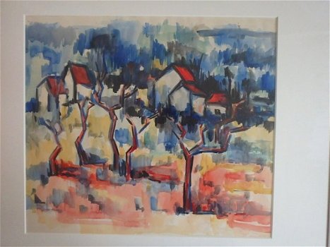 Expressief Frans Landschap - Harry de Jager 1922-1984 - 2