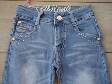 SUPER skinny STRETCH meisjes jeans maat 8 - 3