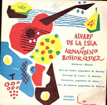 Alvaro de la Isla et Armandino Bohorquez - Alonso (guitares) - Vinyl EP Flamenco - 1
