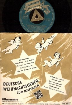 Deutsche Weihnachtslieder Zum Mitsingen - Berthold Schwarz ORGEL - Vinyl EP KERST - 1