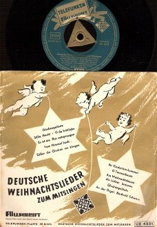 Deutsche Weihnachtslieder Zum Mitsingen  - Berthold Schwarz ORGEL  - Vinyl EP  KERST