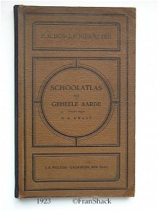 [1923] Schoolatlas der Geheele Aarde, Bos, Wolters