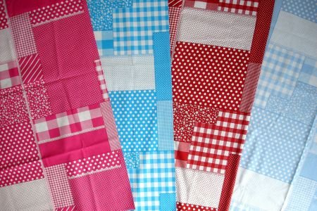 Boxkleed Patchwork Quilt-look paars wit NIEUW! - 3