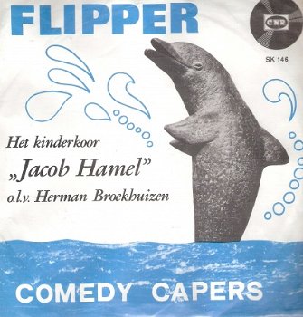 Flipper en Comedy Capers - Kinderkoor Jacob Hamel -1964-ROOD VINYL vinyl single 7'' - 1
