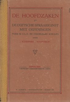 De hoofdzaken uit de DUITSCHE SPRAAKKUNST (1924)