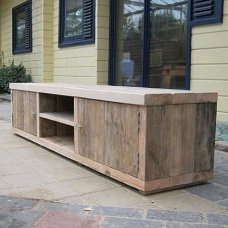 Steigerhout TV-meubel - Steigerhout maatwerk