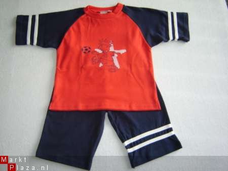 NIEUWE Stoere Jongens Tricot Shortama maat 92 t/m 116 - 1