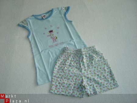 Meisjes Tricot Shortama maat 92 - 98 - 104 of 110 - 1