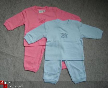 NIEUWE Feetje Tricot pyjama maat 56 roze - 3