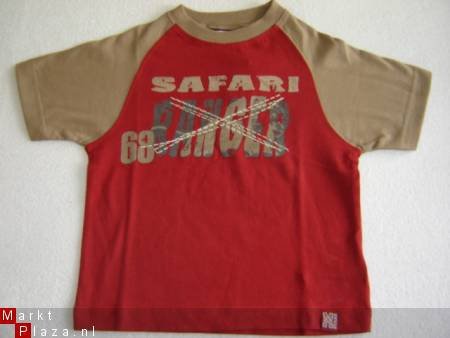 Stoer Jongens T-Shirt met SAFARI print maat 140 - 4