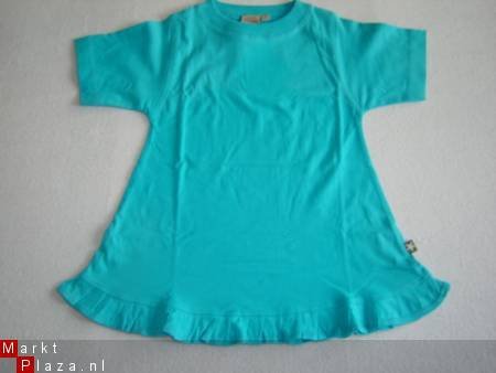 A-Lijn T-Shirt maat 116 Turquoise - 1
