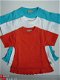 A-Lijn T-Shirt maat 116 Turquoise - 3 - Thumbnail