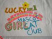 Leuk T-Shirt Lucky Girl print maat 140 WIT - 2 - Thumbnail