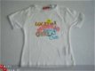 Leuk T-Shirt Lucky Girl print maat 128 WIT - 1 - Thumbnail