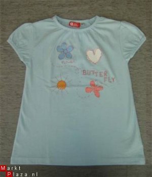 A-Lijn T-Shirt BUTTERFLY maat 152 BLEU - 2