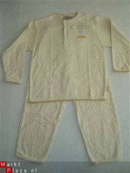 NIEUWE Meisjes Tricot PYJAMA maat 92 t/m 104 Ecru - 1