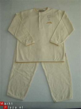 NIEUWE Meisjes Tricot PYJAMA maat 92 t/m 104 Ecru - 2