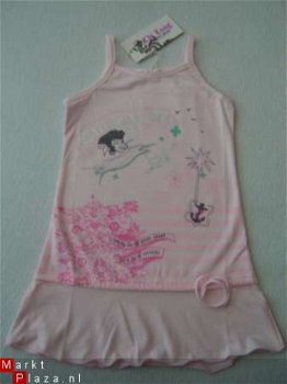 HOT ITEM Halter Zonnejurkje licht roze met print maat 10 - 1