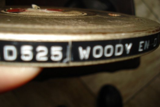 Oud filmblik 13 cm met z/w film van Woody Woodpecker Woody en de koekoeksklokken D 525 Ik heb geen - 3