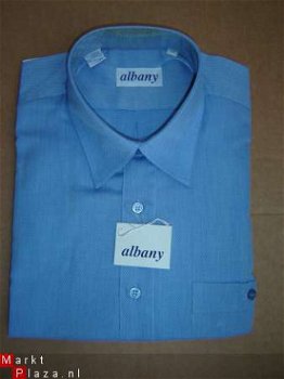 Nieuw klassiek Overhemd Blauw/wit fil a fil maat 43 - 1