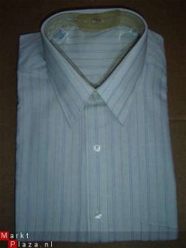 Nieuw Overhemd streepje wit/grijs/bleu maat 41 - 1