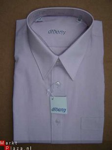 Nieuw klassiek  Overhemd Lila/roze effen  maat 42