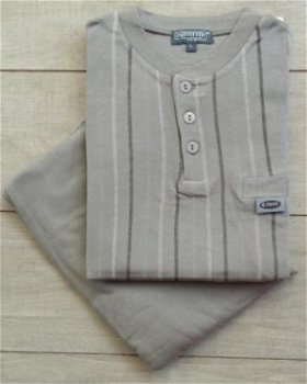 Nieuwe TRICOT Pyjama GRIJS/BEIGE maten M t/m XL - 1