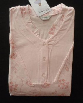 Nieuw !! Nachthemd lange mouw maat 44/46 ROZE of LILA - 1