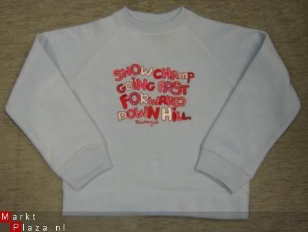 Nieuwe Fleece sweater met borduur 152 - 1