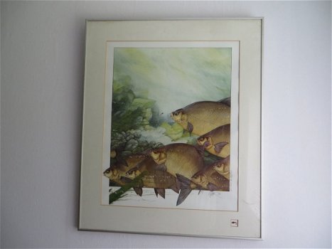 schilderij Vissen 1986 - 1