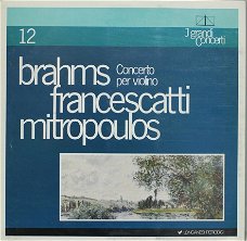 BRAHMS violin concert FRANCESCATTI Mitropoulos -I GRANDI CONCERTI 12 -Vinyl LP