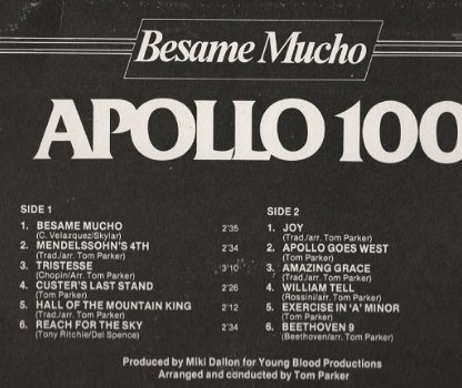 Tom Parker en Apollo 100- Besame Mucho -Vinyl LP - 1