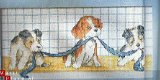 borduurpatroon 3947 schilderij met drie hondjes - 1 - Thumbnail