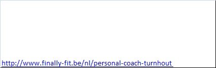 Personal coach Turnhout - 2