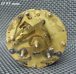 Pendule uurwerk = Junghans W33 -5210 = 28210
