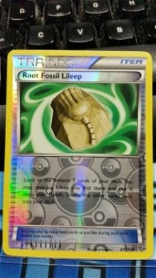 Root Fossil lileep 87/101 (reverse) BW Plasma Blast