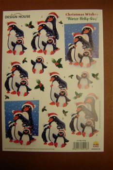 155 Kerst knipvel, pinguins - 1