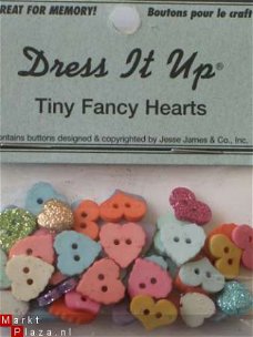 dress it up tiny fancy hearts glitter