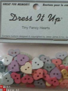 dress it up tiny fancy hearts