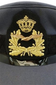 Pet, Uniform DT (Dagelijks Tenue), Officier (Lt-Kap), KLu, maat: 59, jaren'90.(Nr.2) - 1